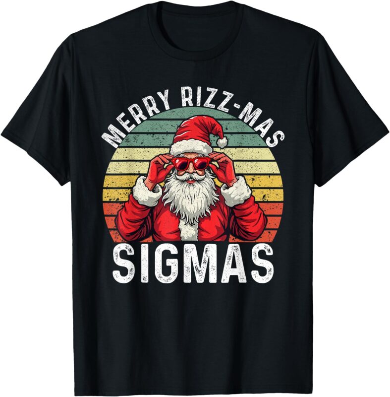 Merry Rizzmas Sigmas Funny Christmas T-Shirt