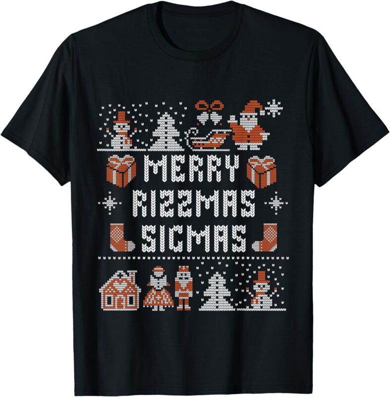 Merry Rizzmas Sigmas – Ugly Christmas Sweater T-Shirt