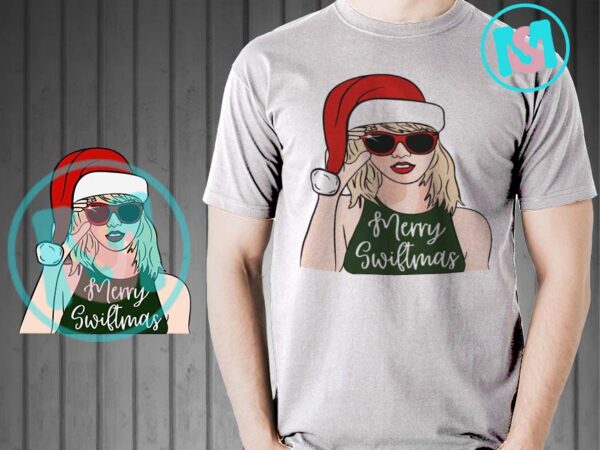 Merry swiftmas svg, taylor swift santa hat christmas svg, christmas taylor swift svg png t shirt designs for sale