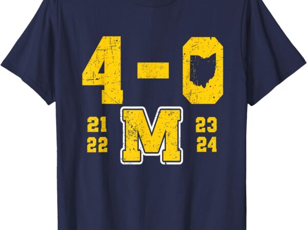 Michigan 4-0 plant the flag 21 22 23 24 ohio t-shirt