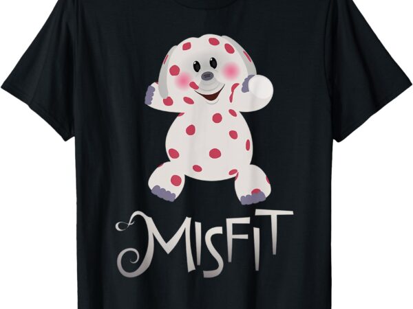 Misfit spotted elephant rudolph red retro nosed christma t-shirt