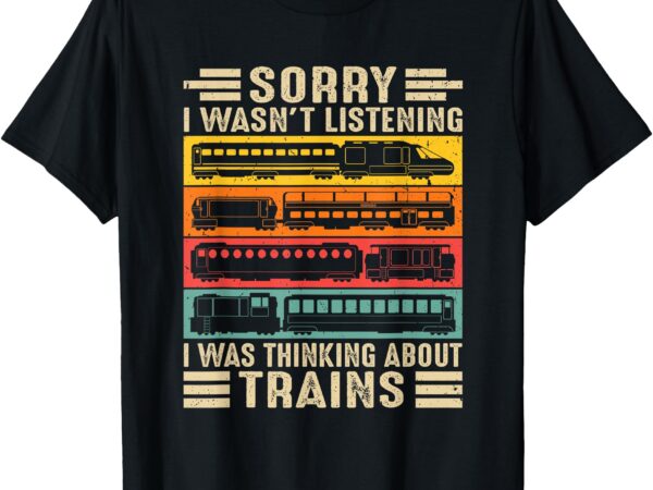 Model train railroad funny wagon train conductor collector t-shirt