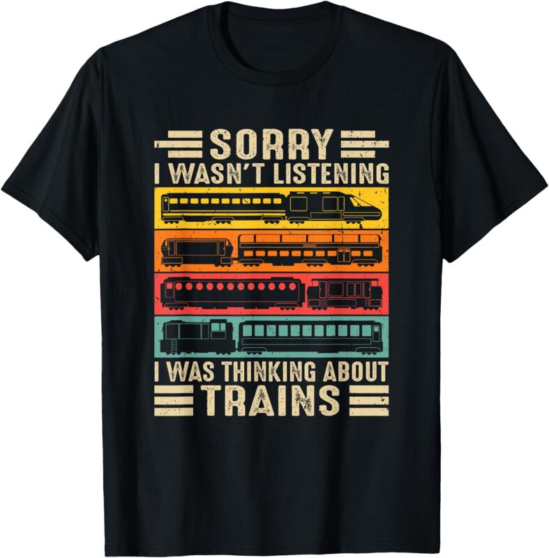 Model Train Railroad Funny Wagon Train Conductor Collector T-Shirt