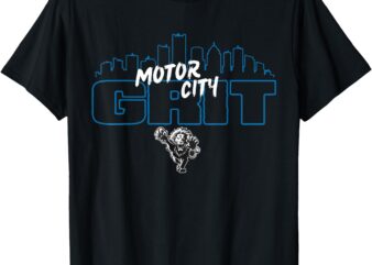 Motor City Grit Skyline with Lion T-Shirt