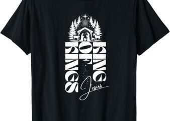 Nativity Jesus King of Kings Christmas T-Shirt