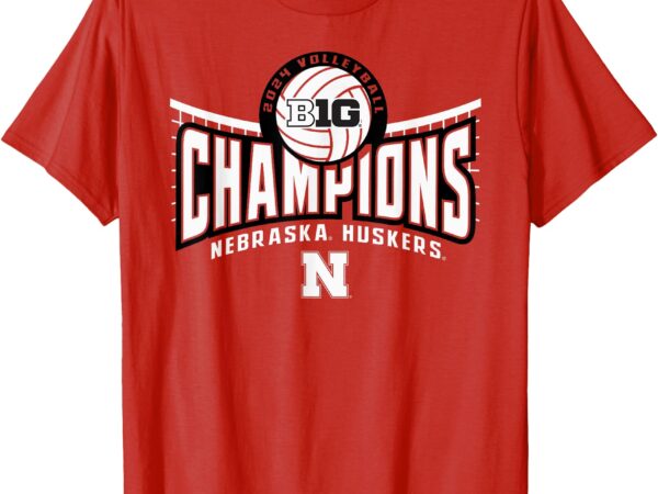 Nebraska cornhuskers big ten champs 2024 women’s volleyball t-shirt