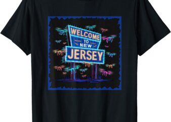 New Jersey Drone Welcome To New Jersey Funny Drones T-Shirt