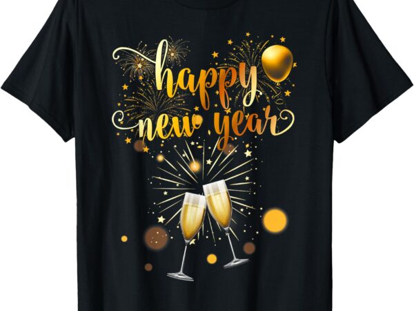 New years eve party supplies 2025 happy new year fireworks t-shirt