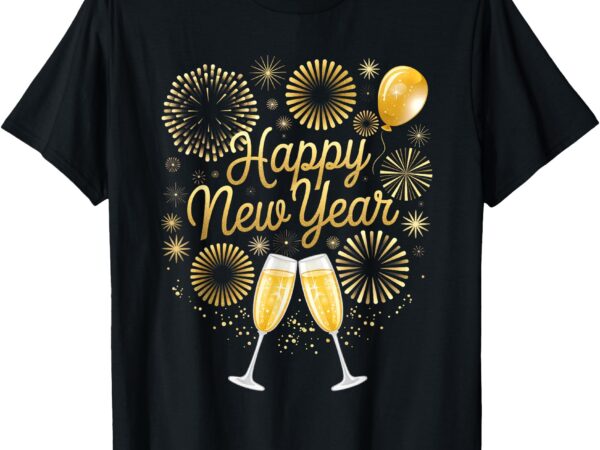 New years eve party supplies nye matching happy new year t-shirt