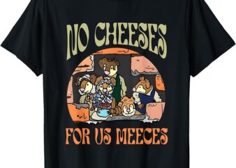 No Retro Cheeses For Us Party Meeces Christmas Holiday T-Shirt