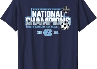 North Carolina Tar Heels National Champs 2024 Women’s Soccer T-Shirt