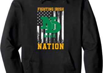 Notre Dame Fighting Irish Logo Nation HS Pullover Hoodie