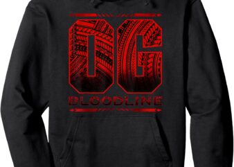 OG Bloodline Vintage Roman Wrestler Men Women & Kids Pullover Hoodie