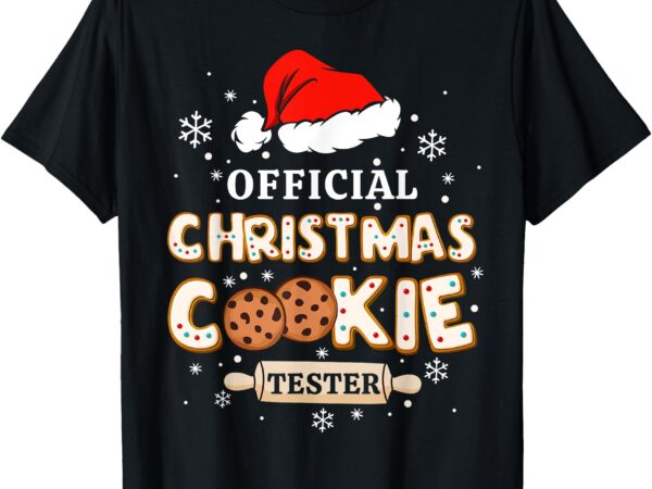 Official christmas cookie tester taster baking crew toddle t-shirt