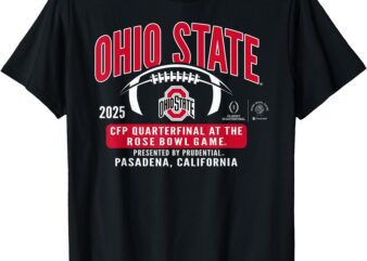 Ohio State Buckeyes Rose Bowl 2024-25 CFP Quarterfinal T-Shirt