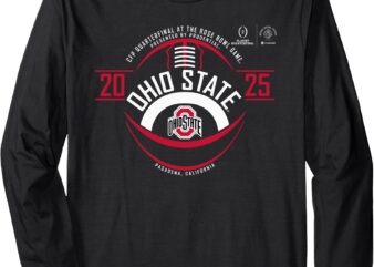 Ohio state buckeyes rose bowl cfp 2024-2025 football long sleeve t-shirt