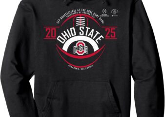 Ohio State Buckeyes Rose Bowl CFP 2024-2025 Football Pullover Hoodie