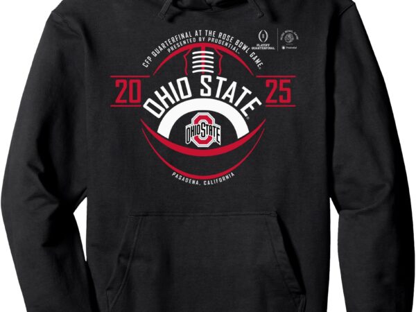 Ohio state buckeyes rose bowl cfp 2024-2025 football pullover hoodie t shirt design online