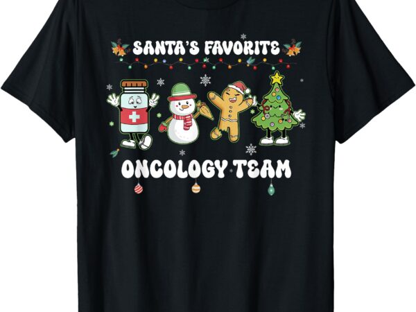 Oncology christmas crew chemotherapy nurse techs np can t-shirt