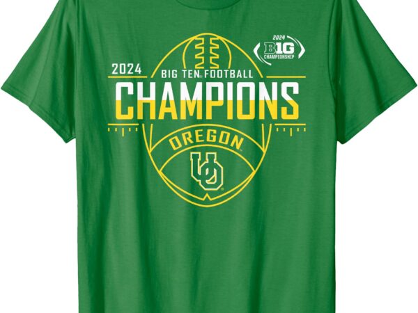 Oregon ducks big ten champs 2024 football blitz green t-shirt