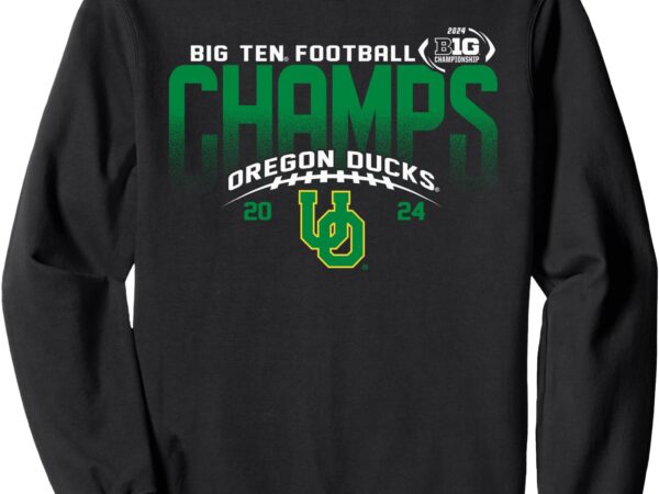 Oregon ducks big ten champs 2024 football icon black sweatshirt