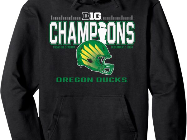 Oregon ducks big ten champs 2024 football locker room pullover hoodie t shirt design online