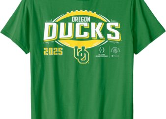 Oregon Ducks CFP Quarterfinal Rose Bowl 2024-2025 Green T-Shirt