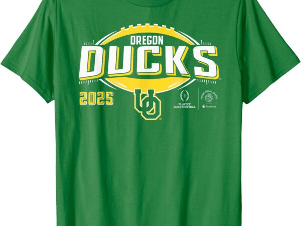 Oregon ducks cfp quarterfinal rose bowl 2024-2025 green t-shirt