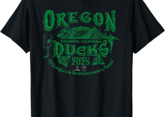 Oregon Ducks Rose Bowl 2024-25 CFP Quarterfinal Stadium T-Shirt