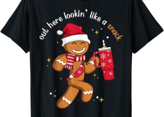 Out Here Looking Like A Snack BouJee Christmas Gingerbread T-Shirt