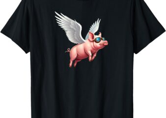 PIG FLYING WITH WINGS T-Shirt