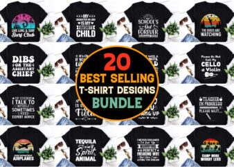 POD Best Selling T-Shirt Design Bundle