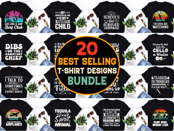 Pod best selling t-shirt design bundle