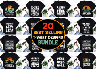 POD Best Selling T-Shirt Design Bundle