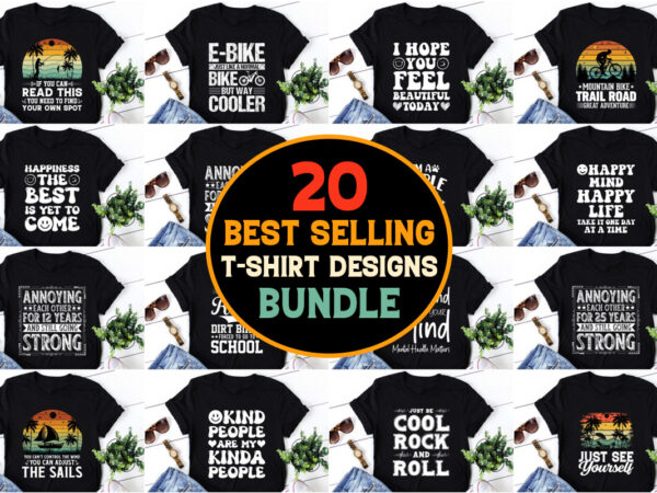 Pod best selling t-shirt design bundle