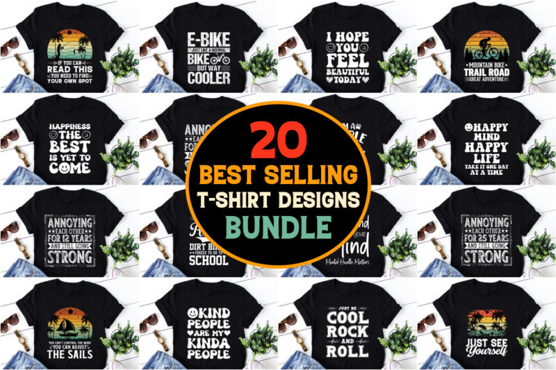 POD Best Selling T-Shirt Design Bundle