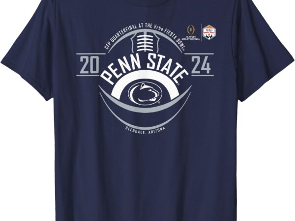 Penn state nittany lions fiesta bowl cfp 2024-2025 navy blue t-shirt