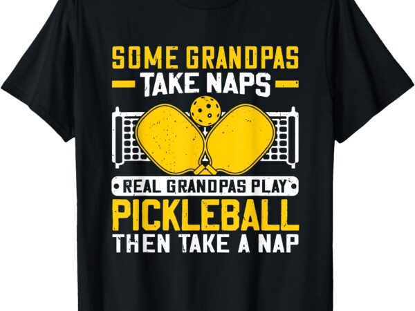 Pickle ball player coach grandpa for paddleball lover fans t-shirt