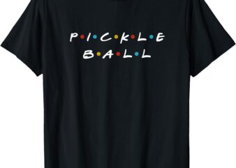 Pickleball Friends Logo __ Pickle Ball Fans Vintage T-Shirt