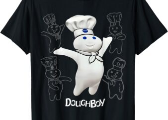 Pillsbury Doughboy Funny Design The Dough Baking Costume T-Shirt