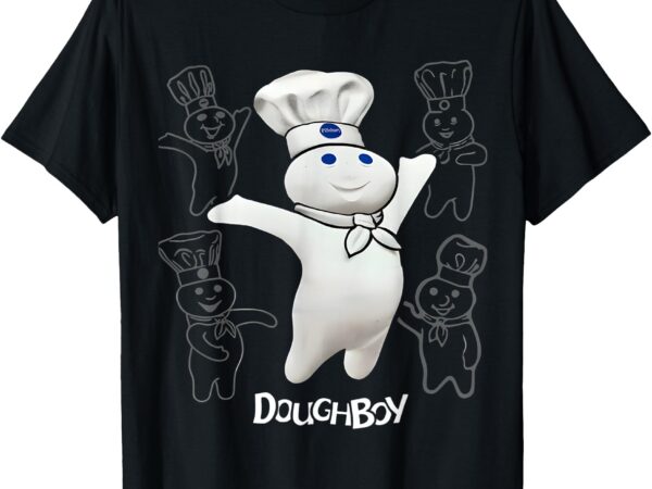 Pillsbury doughboy funny design the dough baking costume t-shirt