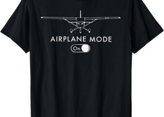 Pilot C172 Flying Gift Airplane Mode Short Sleeve T-Shirt