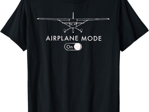 Pilot c172 flying gift airplane mode short sleeve t-shirt