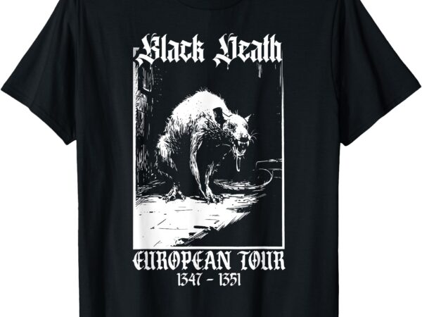 _ plague rat medieval history goth t-shirt