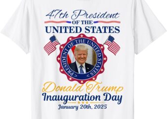 President Donald Trump Inauguration Day 2025 Memorabilia T-Shirt