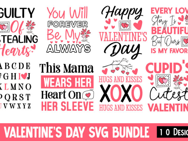 Valentine’s day svg bundle, happy valentine’s day t-shirt design , valentine quotes, new quotes, bundle svg, valentine day, love, retro vale