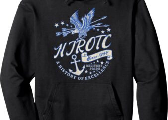 Proud NJROTC Cadet US Military Naval JROTC Student NJROTC Pullover Hoodie