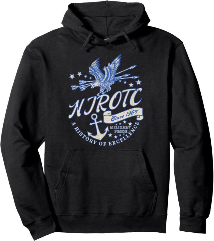 Proud NJROTC Cadet US Military Naval JROTC Student NJROTC Pullover Hoodie