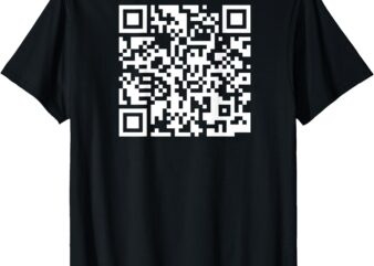 QR Scan Code Adult Sarcasm Humor F-ck You FU Back Print T-Shirt