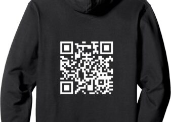 QR Scan Code Funny F You Pullover Hoodie